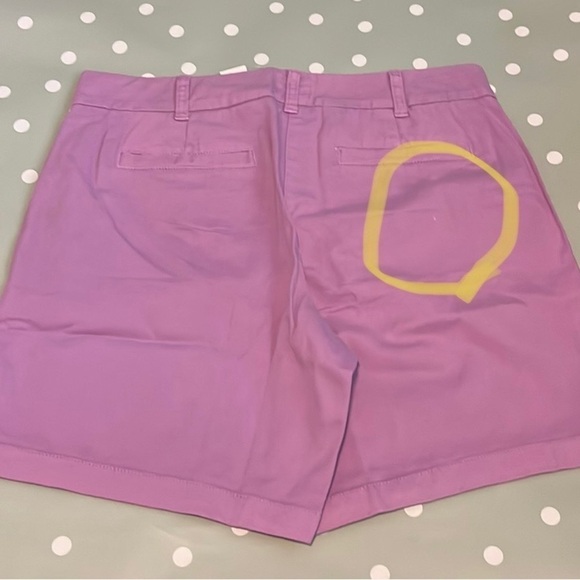 J. Crew 7" stretch chino khaki shorts H5809 Purple 6 - Picture 3 of 7